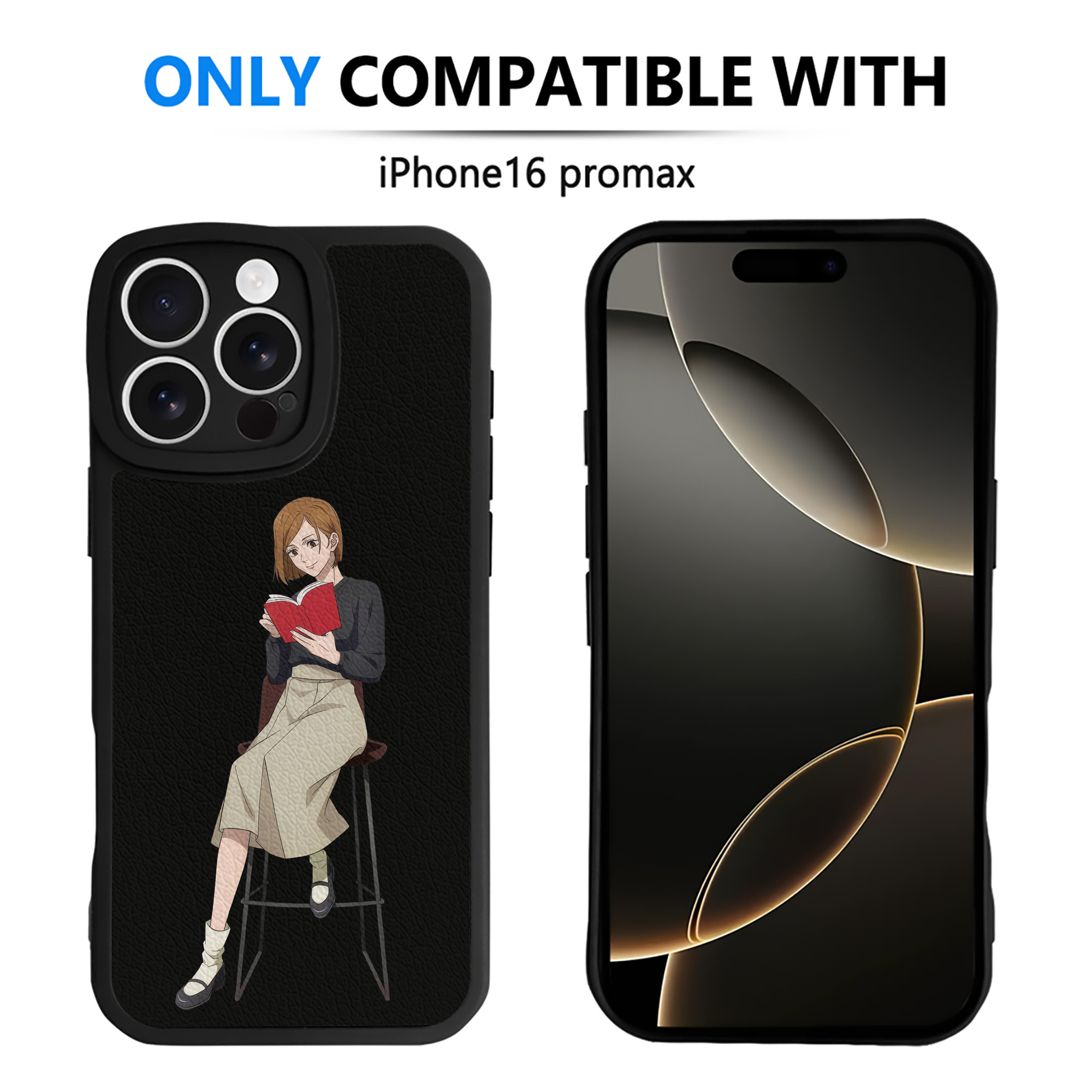 （画像用） 呪術廻戦 Jujutsu Kaisen 【iPhone 16シリーズ対応】シリコンスマホケース（レザー調） 材質：シリコン